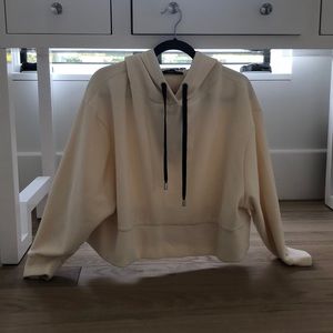 Zara Knit Wear Cropped Hoodie